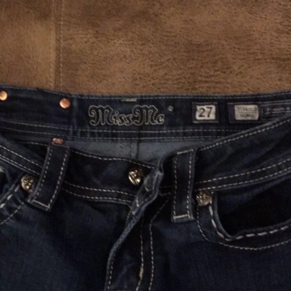 Dark blue skinny Miss me jeans